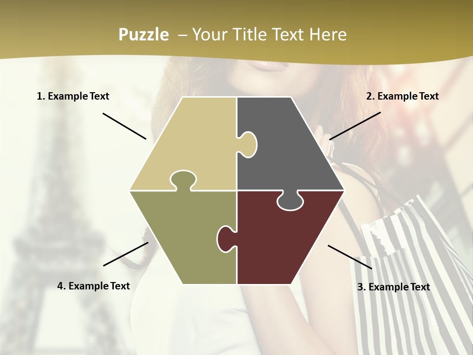 Dress Draw Tour Eiffel PowerPoint Template