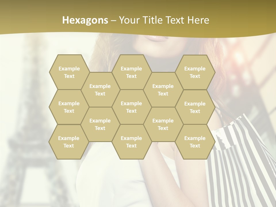 Dress Draw Tour Eiffel PowerPoint Template