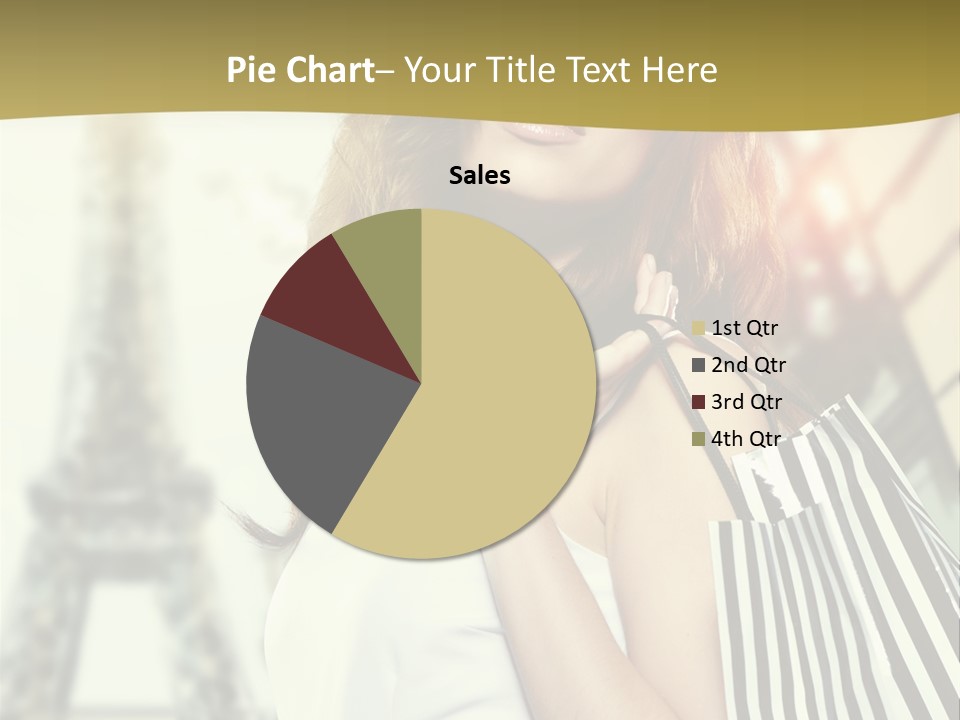 Dress Draw Tour Eiffel PowerPoint Template