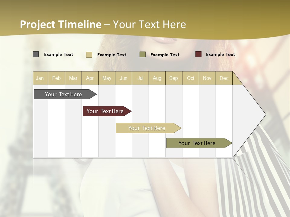 Dress Draw Tour Eiffel PowerPoint Template