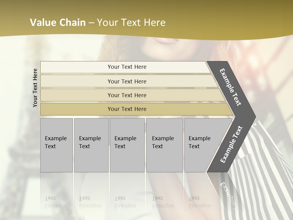 Dress Draw Tour Eiffel PowerPoint Template