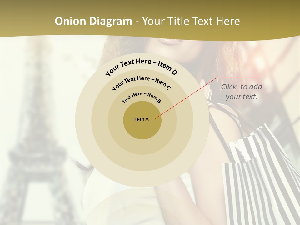 Dress Draw Tour Eiffel PowerPoint Template