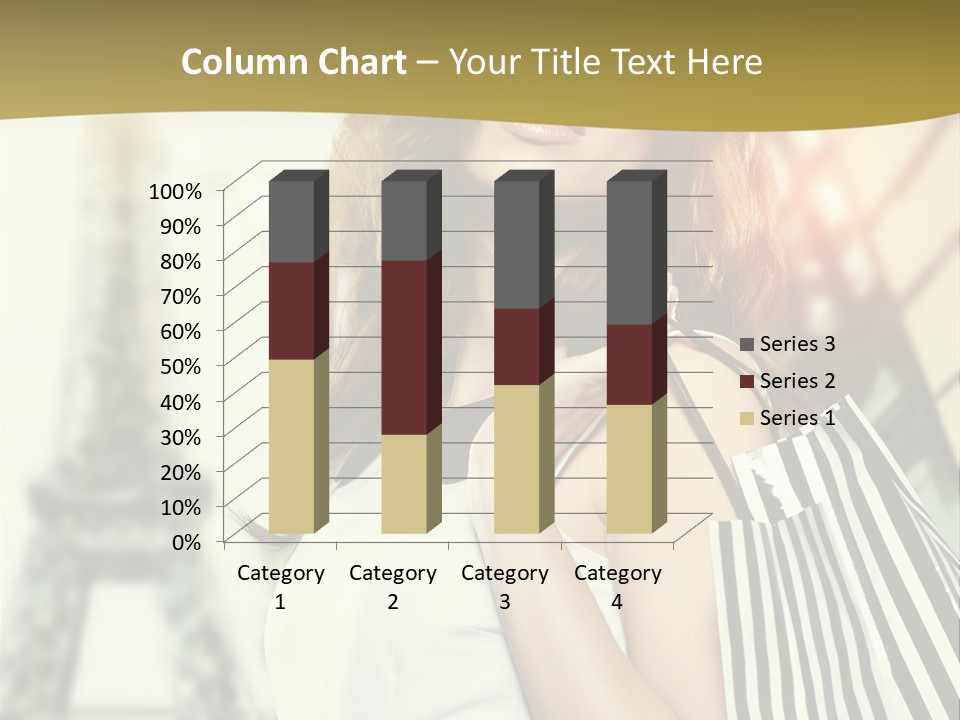 Dress Draw Tour Eiffel PowerPoint Template