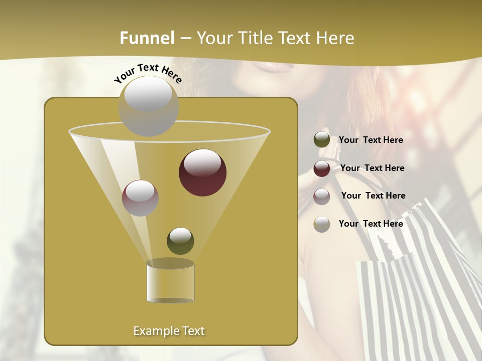 Dress Draw Tour Eiffel PowerPoint Template