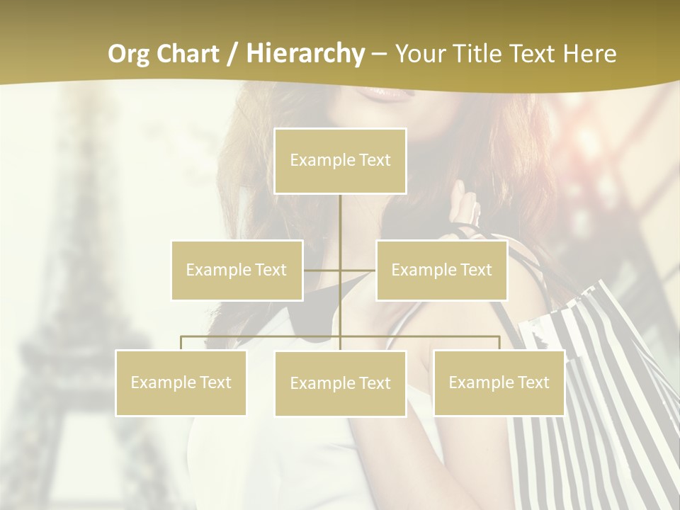 Dress Draw Tour Eiffel PowerPoint Template
