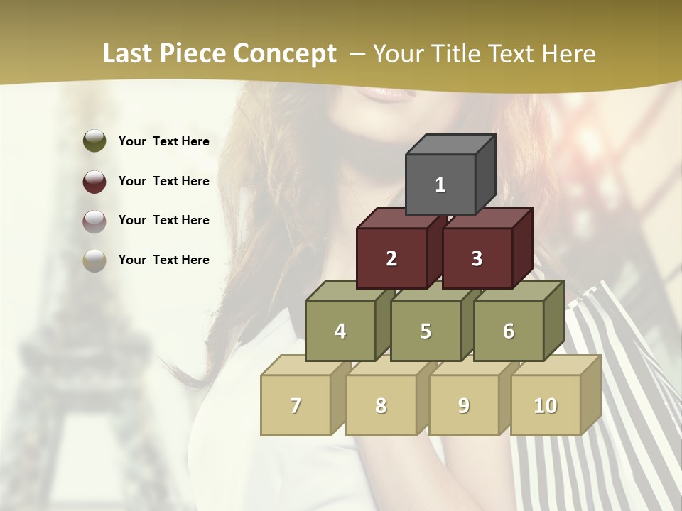 Dress Draw Tour Eiffel PowerPoint Template