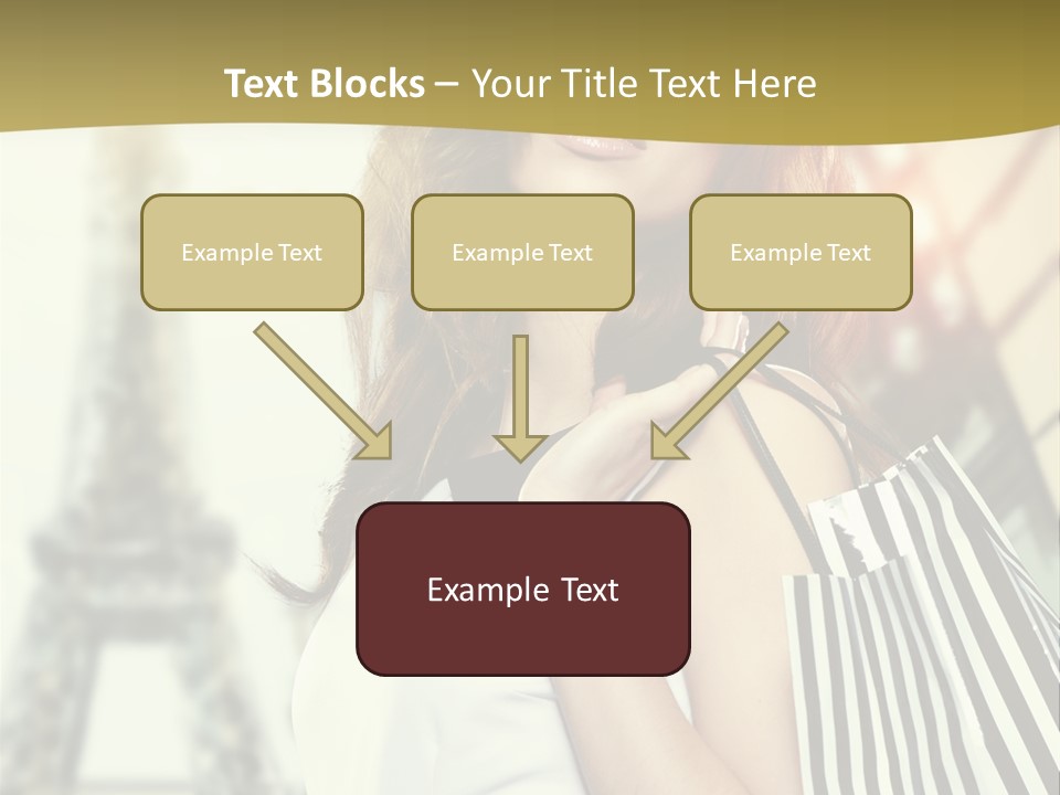 Dress Draw Tour Eiffel PowerPoint Template