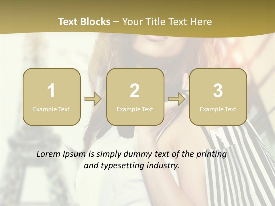 Dress Draw Tour Eiffel PowerPoint Template