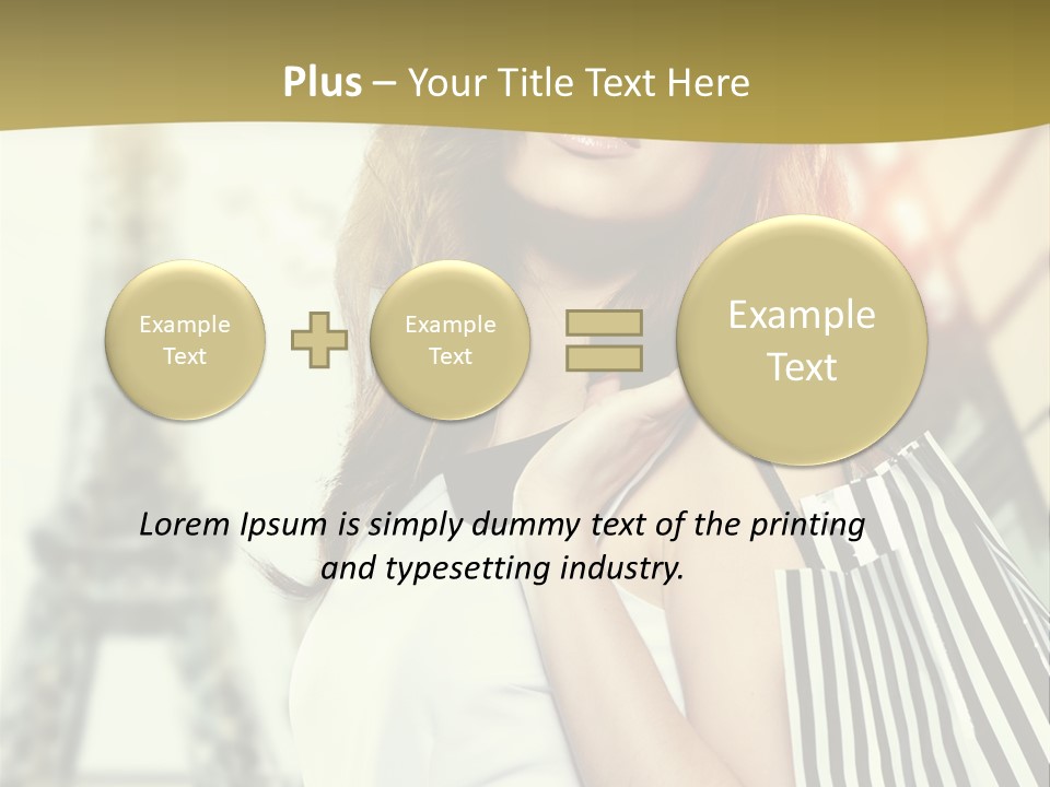 Dress Draw Tour Eiffel PowerPoint Template