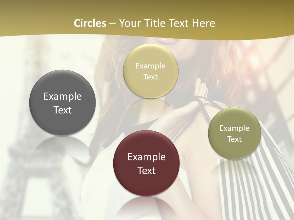 Dress Draw Tour Eiffel PowerPoint Template