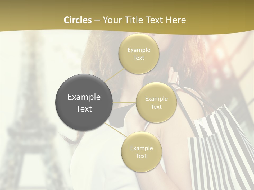 Dress Draw Tour Eiffel PowerPoint Template