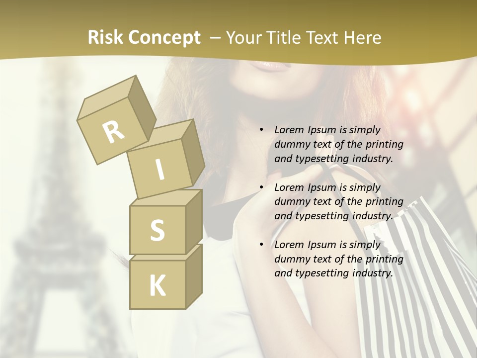 Dress Draw Tour Eiffel PowerPoint Template