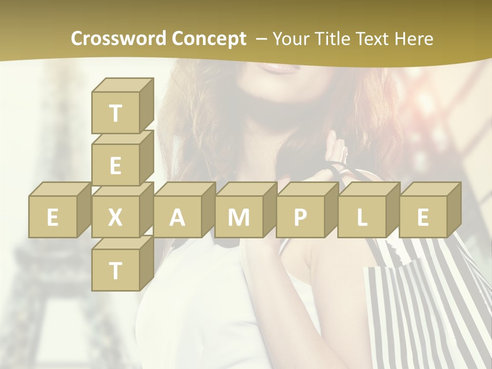 Dress Draw Tour Eiffel PowerPoint Template