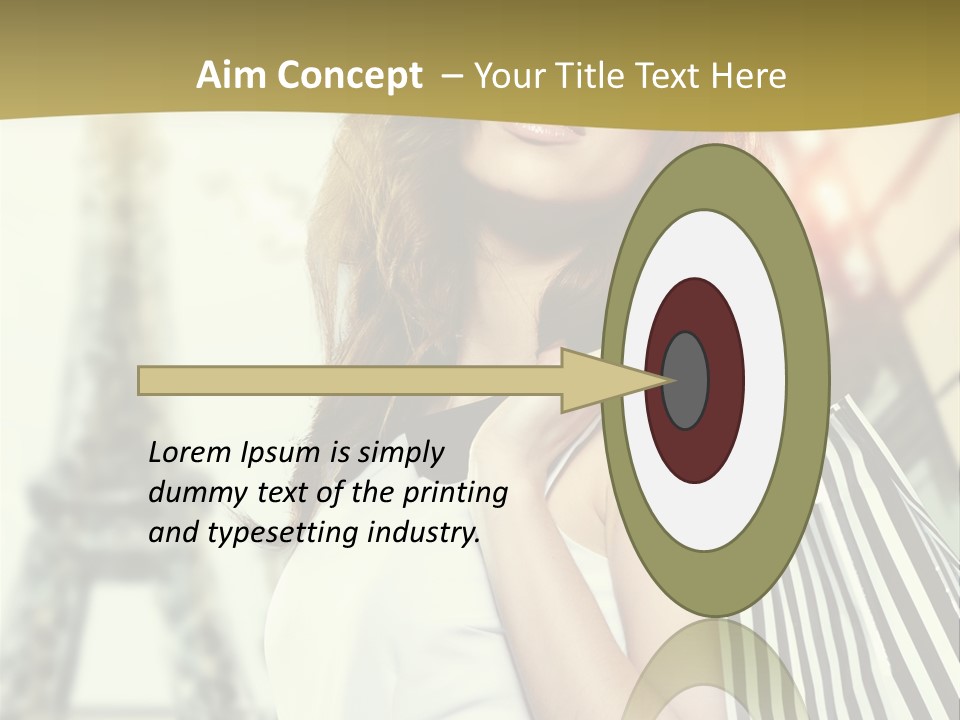 Dress Draw Tour Eiffel PowerPoint Template