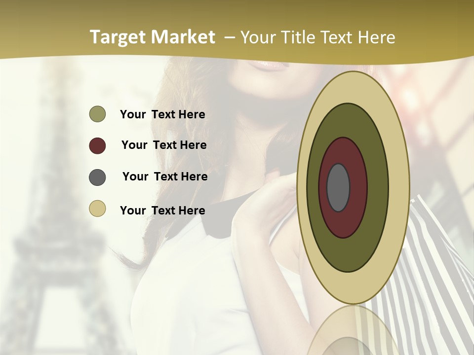 Dress Draw Tour Eiffel PowerPoint Template