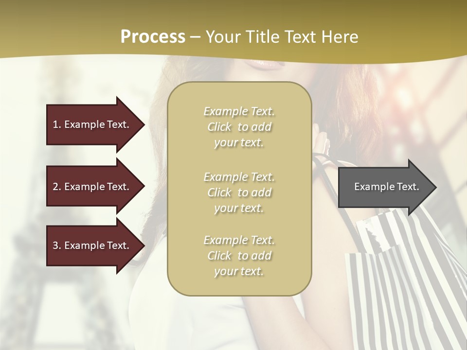 Dress Draw Tour Eiffel PowerPoint Template