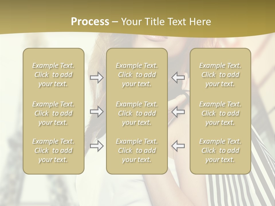 Dress Draw Tour Eiffel PowerPoint Template