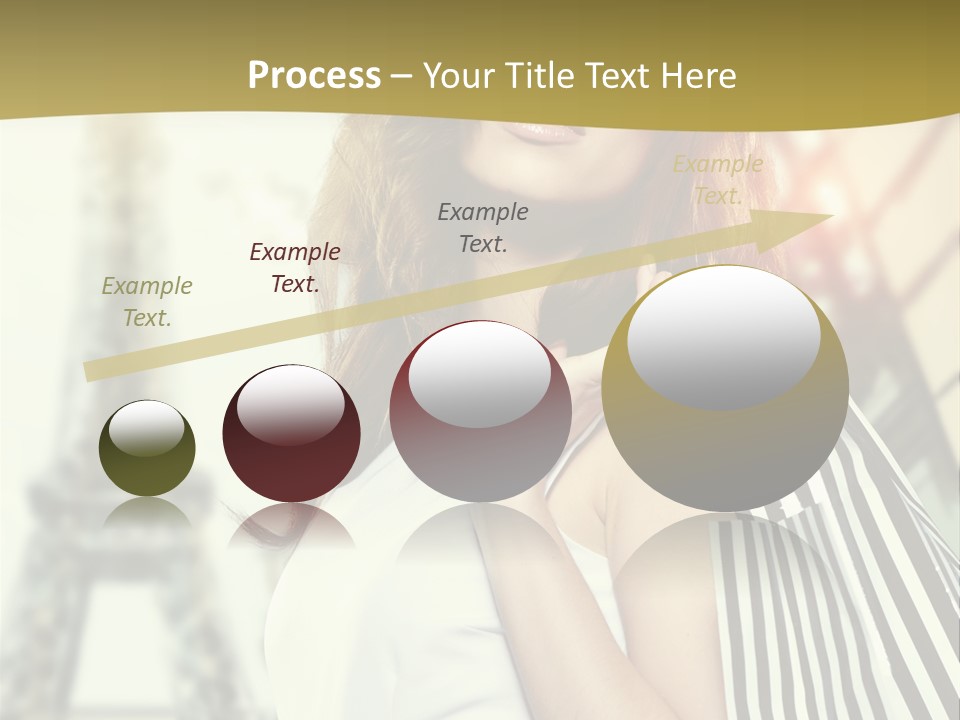 Dress Draw Tour Eiffel PowerPoint Template