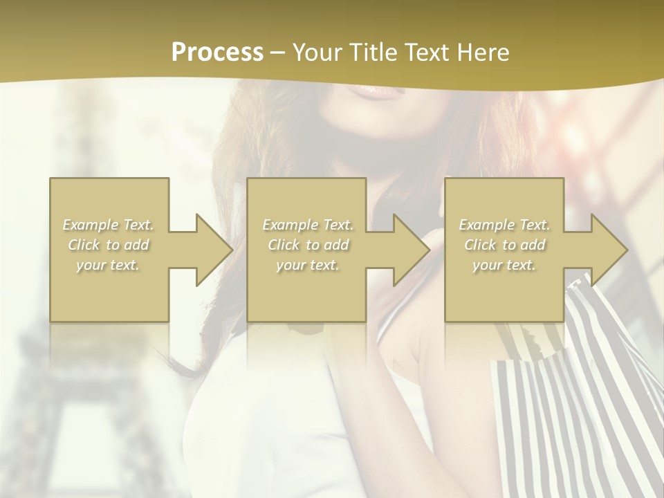 Dress Draw Tour Eiffel PowerPoint Template