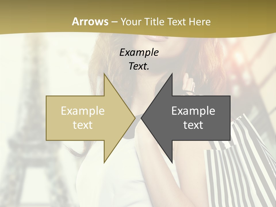 Dress Draw Tour Eiffel PowerPoint Template
