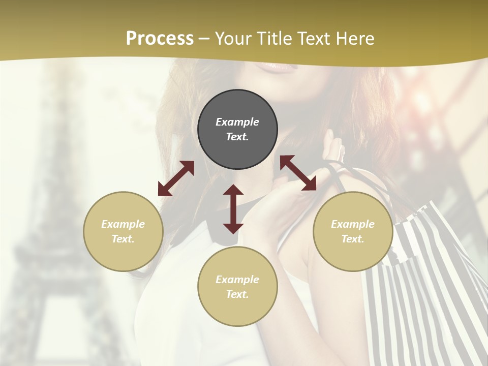 Dress Draw Tour Eiffel PowerPoint Template