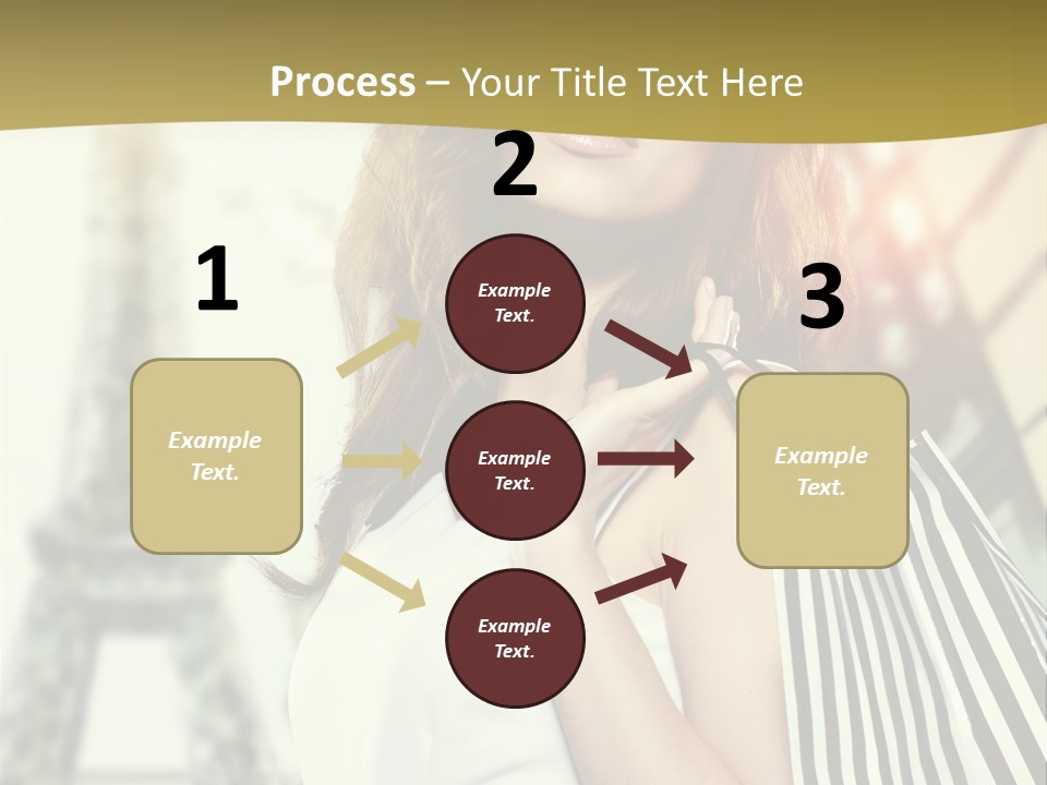 Dress Draw Tour Eiffel PowerPoint Template
