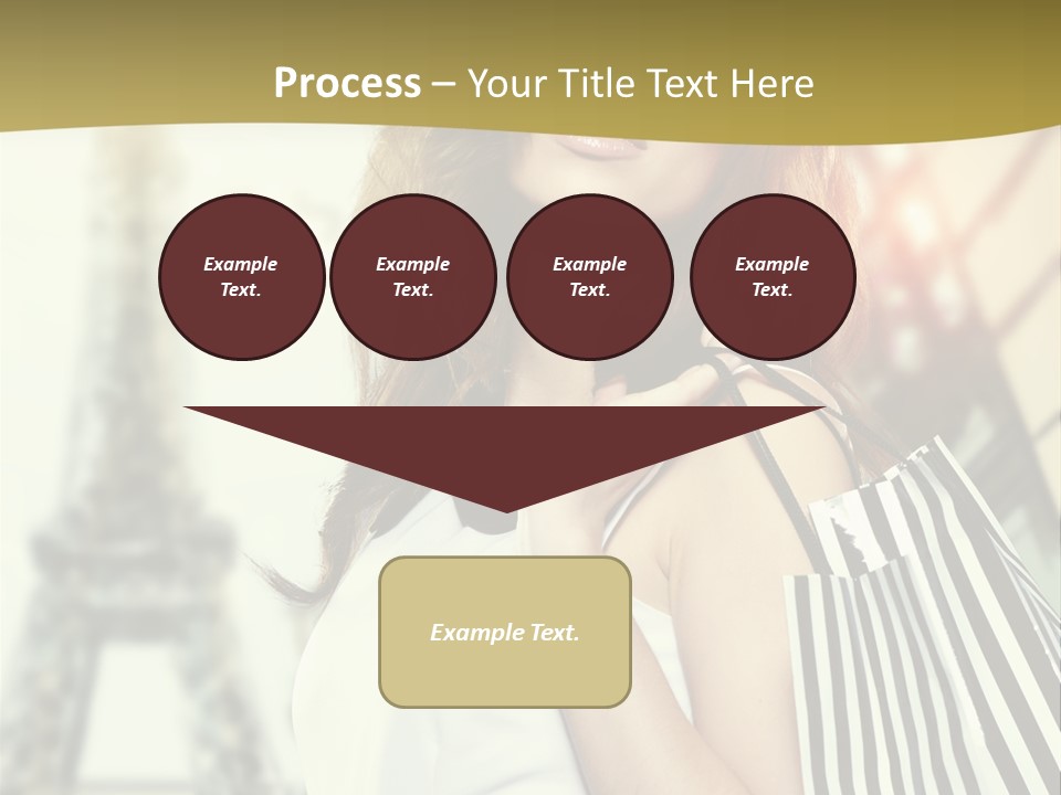Dress Draw Tour Eiffel PowerPoint Template