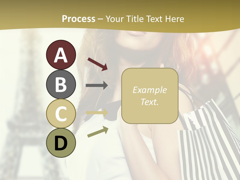 Dress Draw Tour Eiffel PowerPoint Template