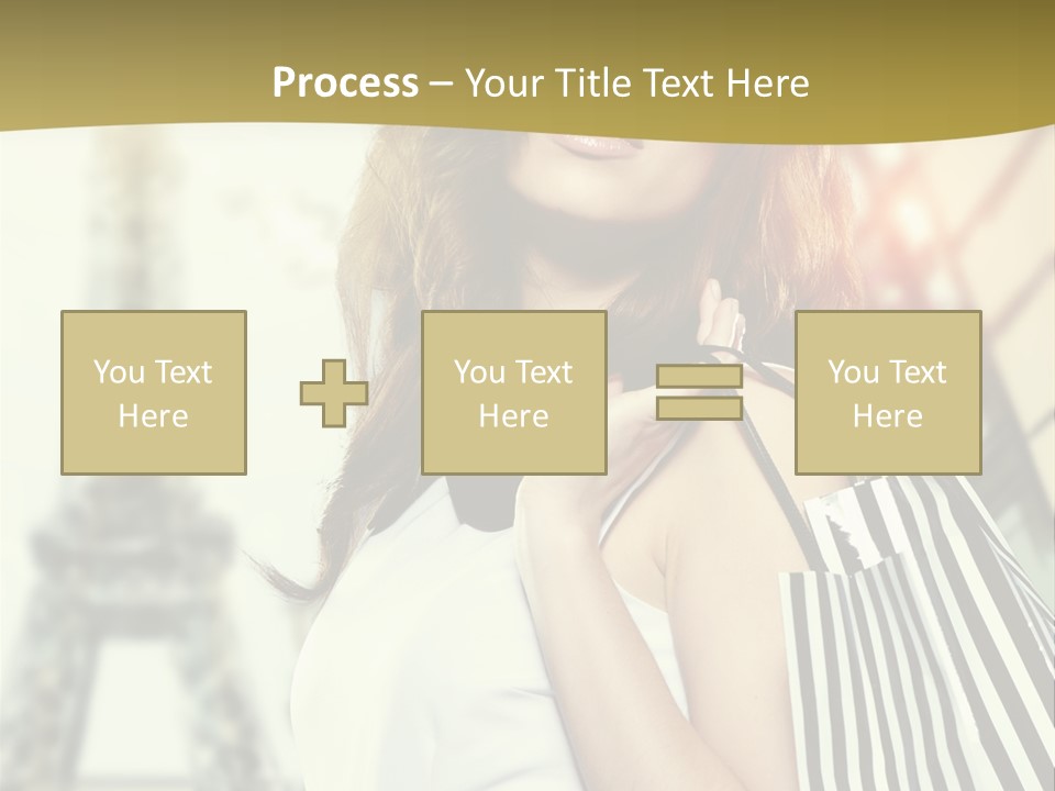 Dress Draw Tour Eiffel PowerPoint Template