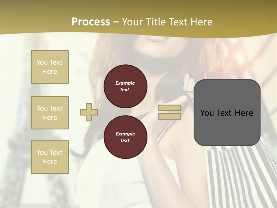 Dress Draw Tour Eiffel PowerPoint Template
