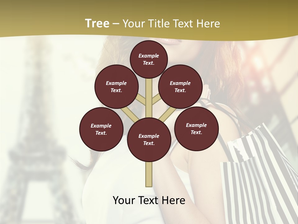 Dress Draw Tour Eiffel PowerPoint Template