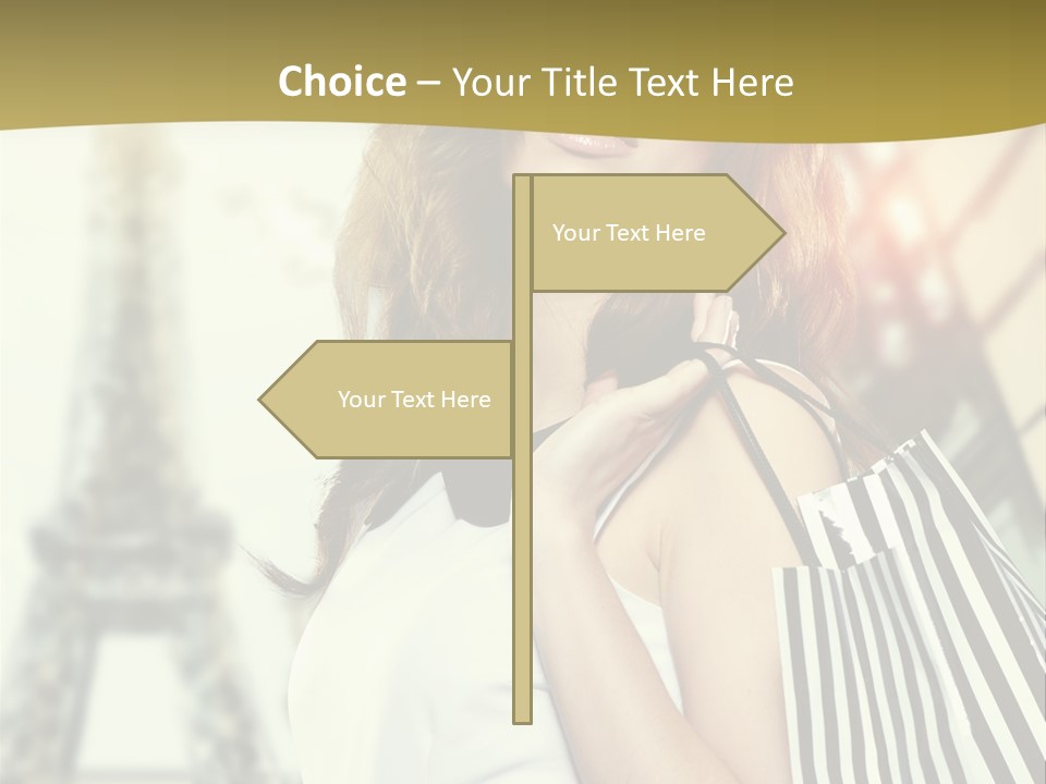 Dress Draw Tour Eiffel PowerPoint Template