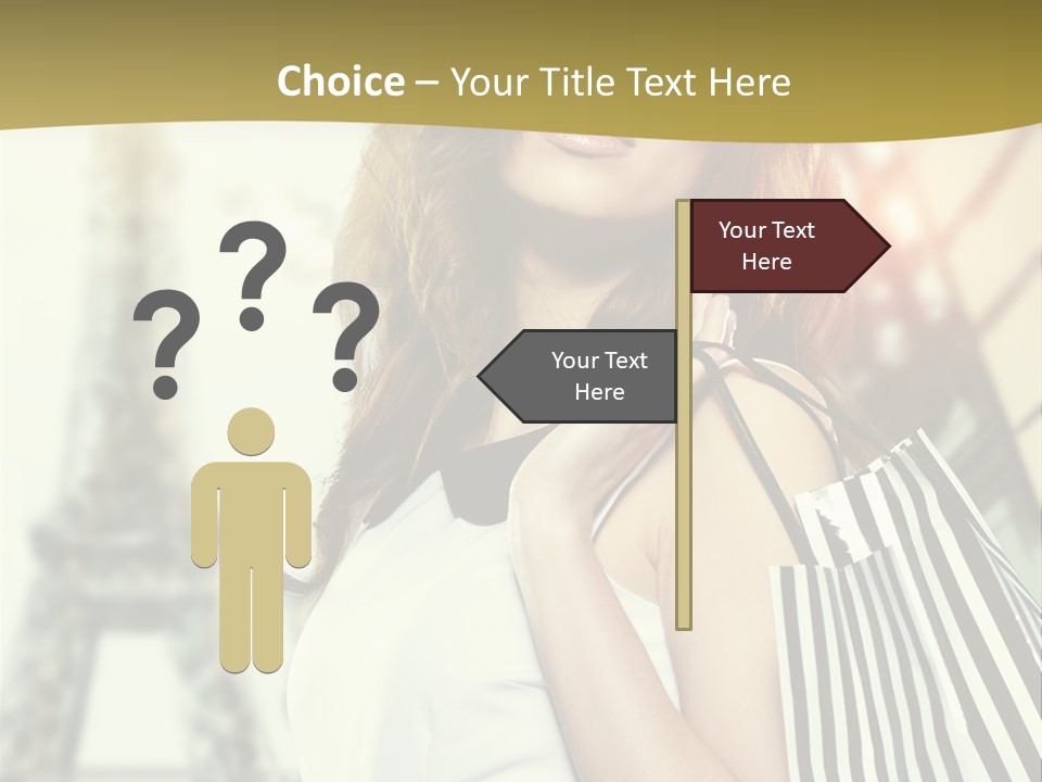 Dress Draw Tour Eiffel PowerPoint Template