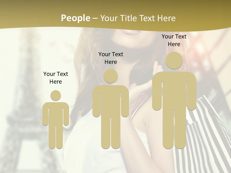 Dress Draw Tour Eiffel PowerPoint Template