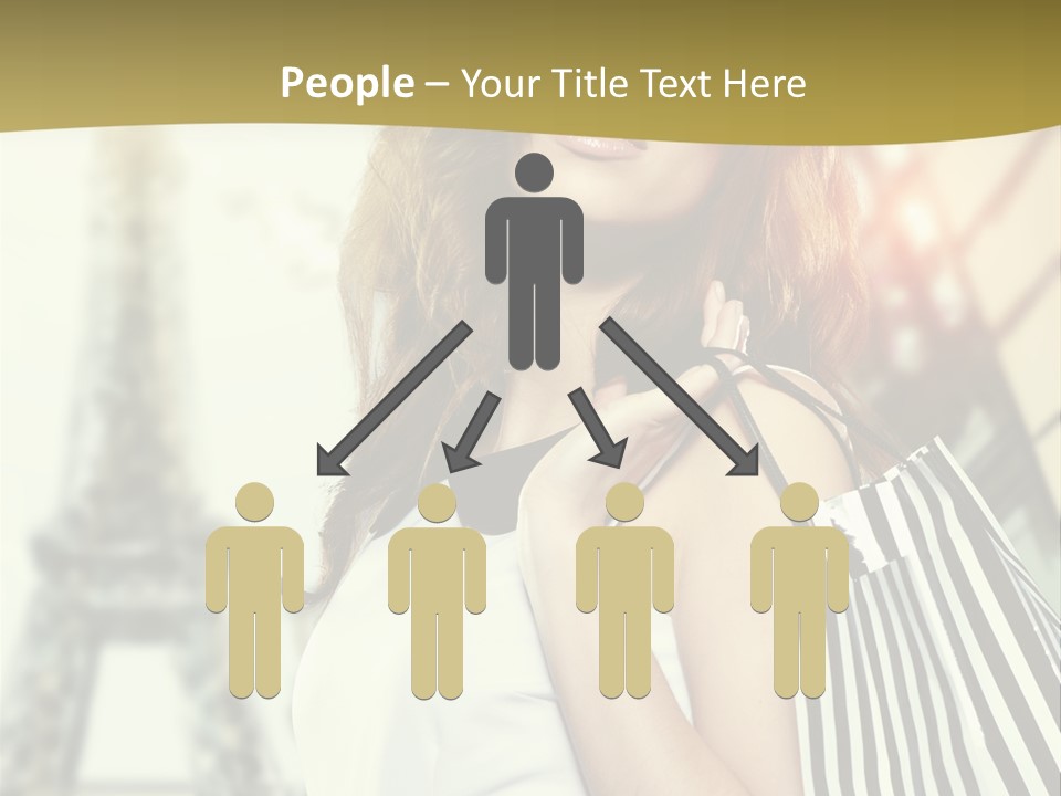 Dress Draw Tour Eiffel PowerPoint Template