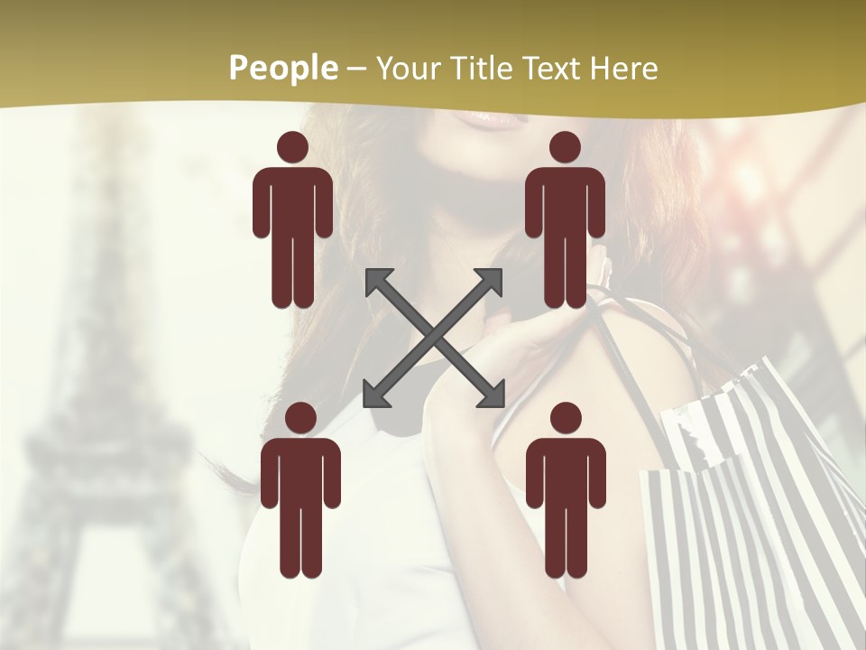 Dress Draw Tour Eiffel PowerPoint Template