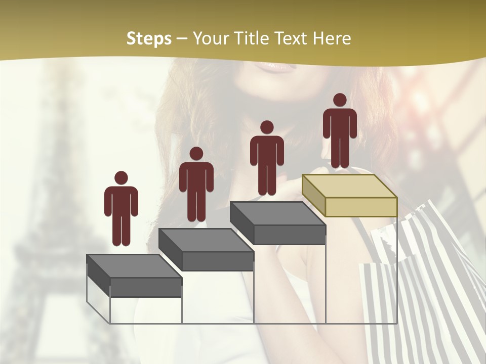 Dress Draw Tour Eiffel PowerPoint Template