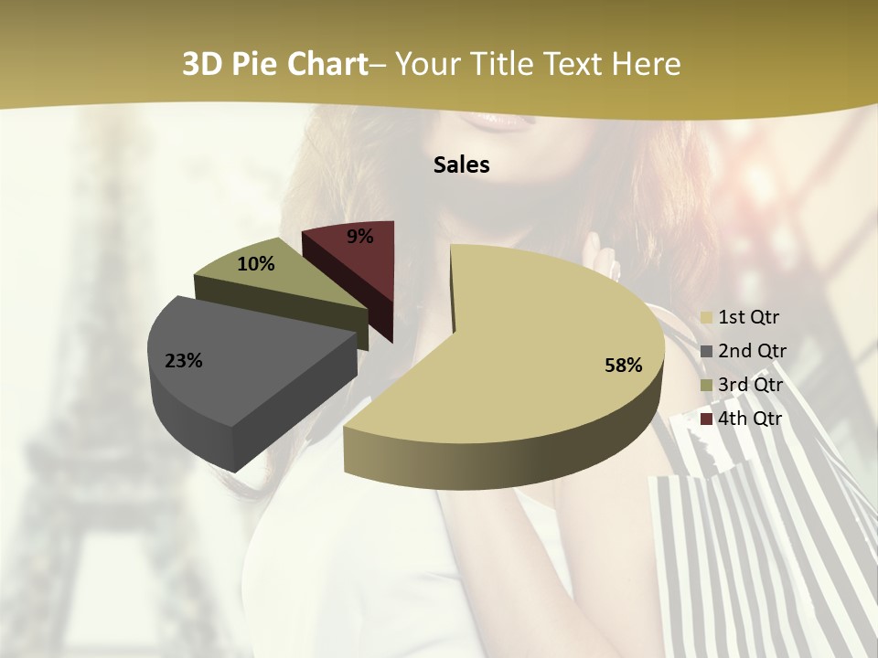 Dress Draw Tour Eiffel PowerPoint Template