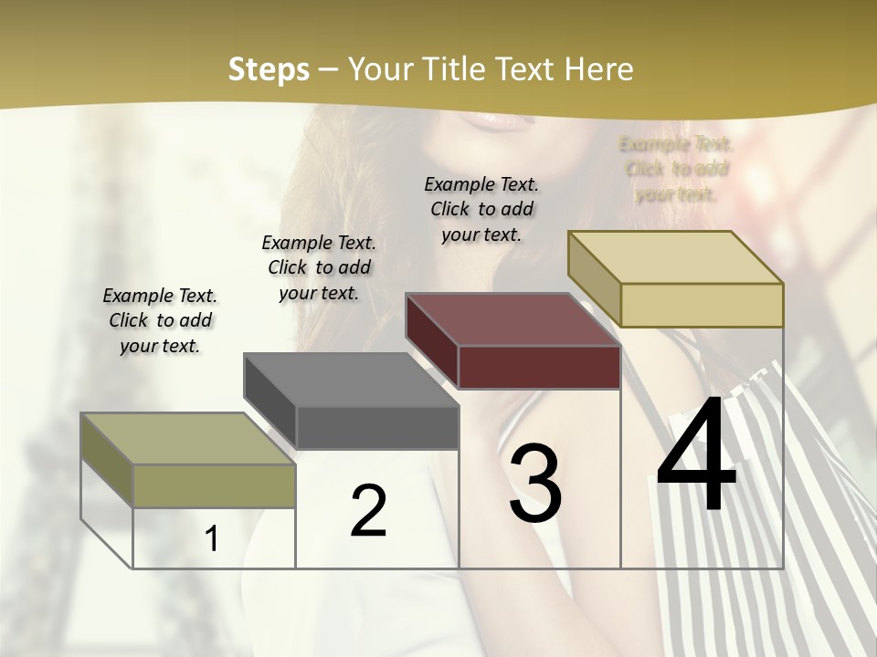 Dress Draw Tour Eiffel PowerPoint Template