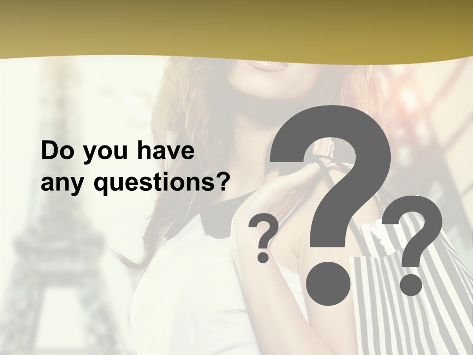 Dress Draw Tour Eiffel PowerPoint Template