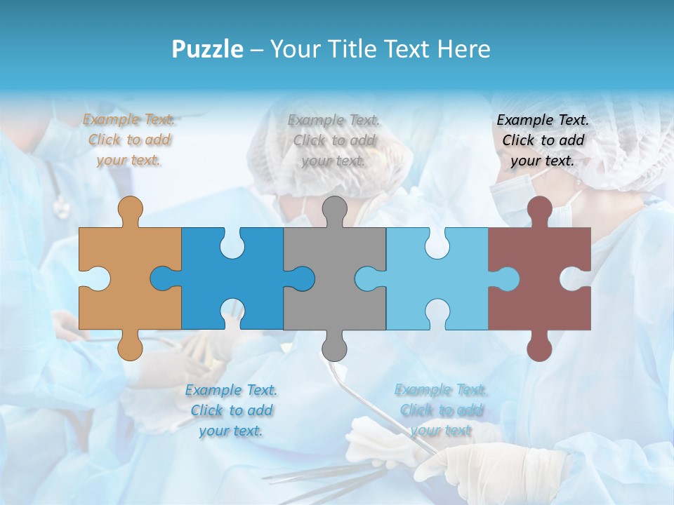 Girl Operating Healthcare PowerPoint Template