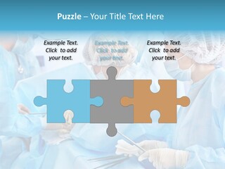 Girl Operating Healthcare PowerPoint Template