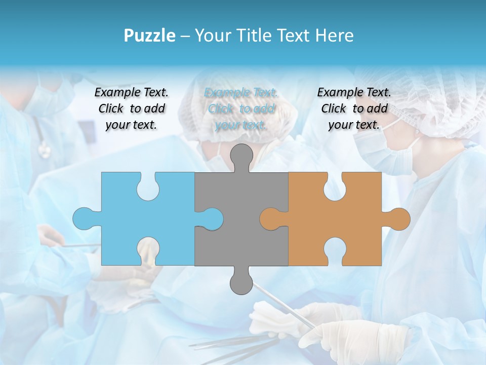 Girl Operating Healthcare PowerPoint Template