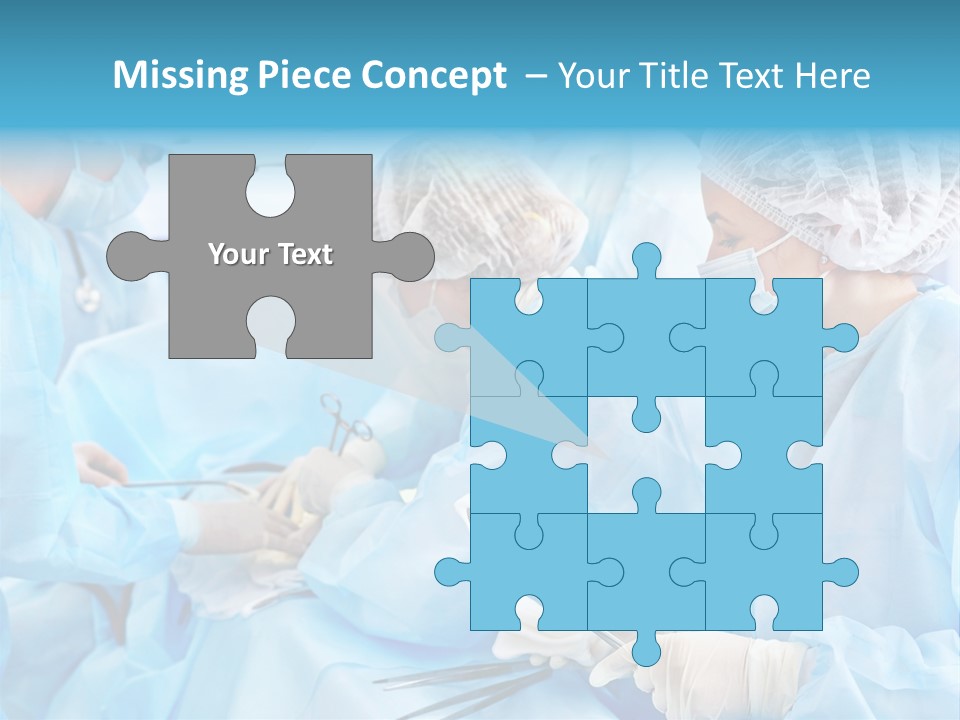 Girl Operating Healthcare PowerPoint Template