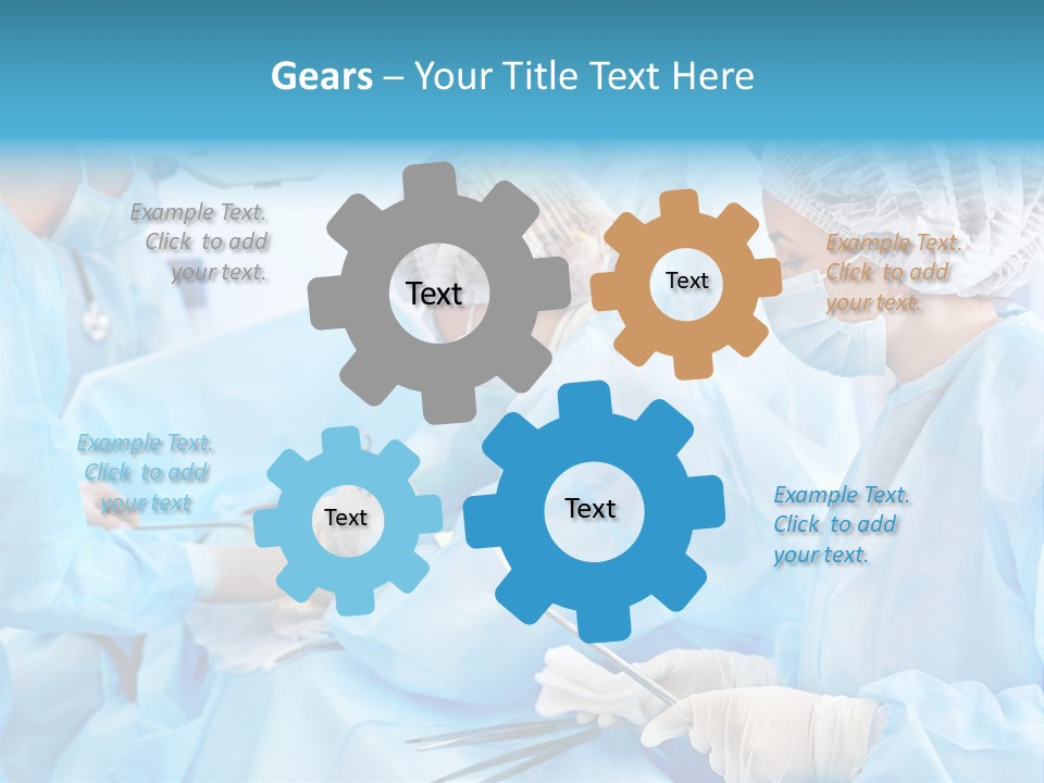 Girl Operating Healthcare PowerPoint Template