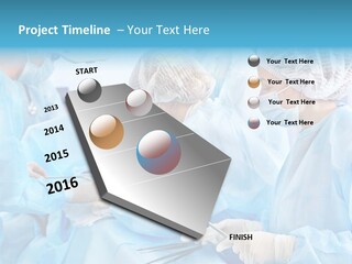 Girl Operating Healthcare PowerPoint Template