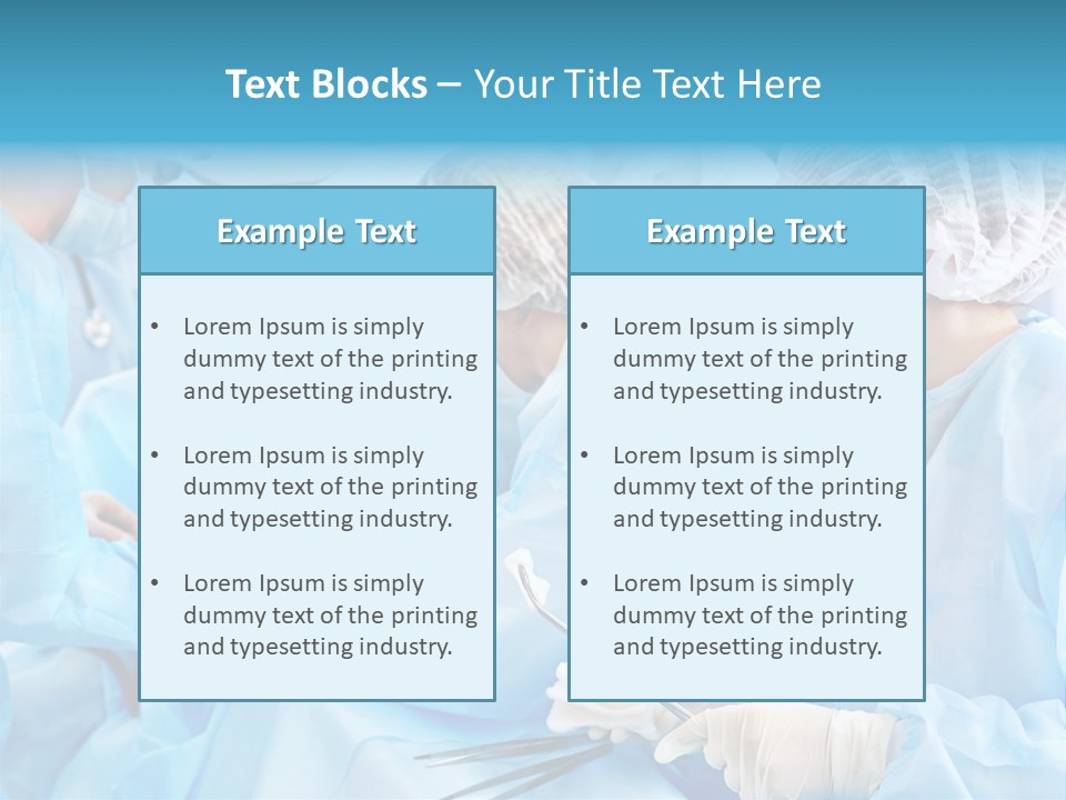 Girl Operating Healthcare PowerPoint Template