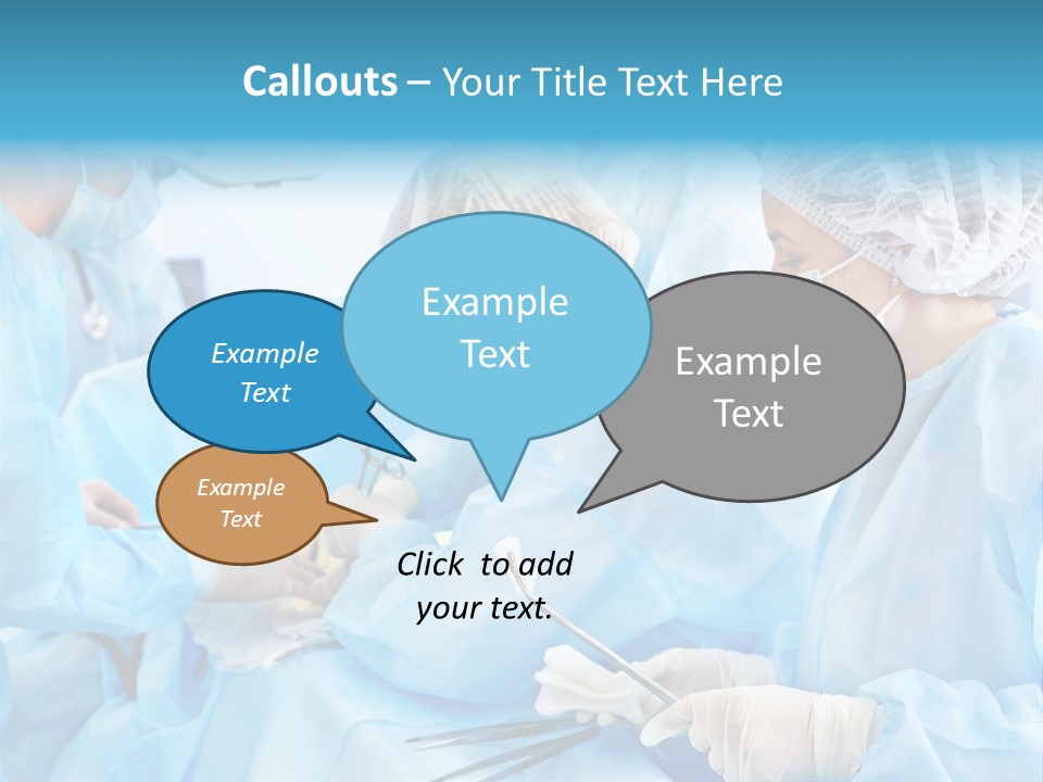 Girl Operating Healthcare PowerPoint Template