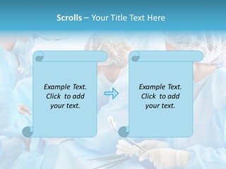 Girl Operating Healthcare PowerPoint Template