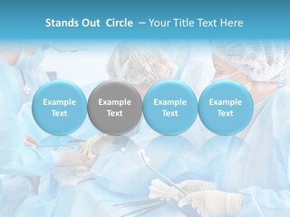 Girl Operating Healthcare PowerPoint Template